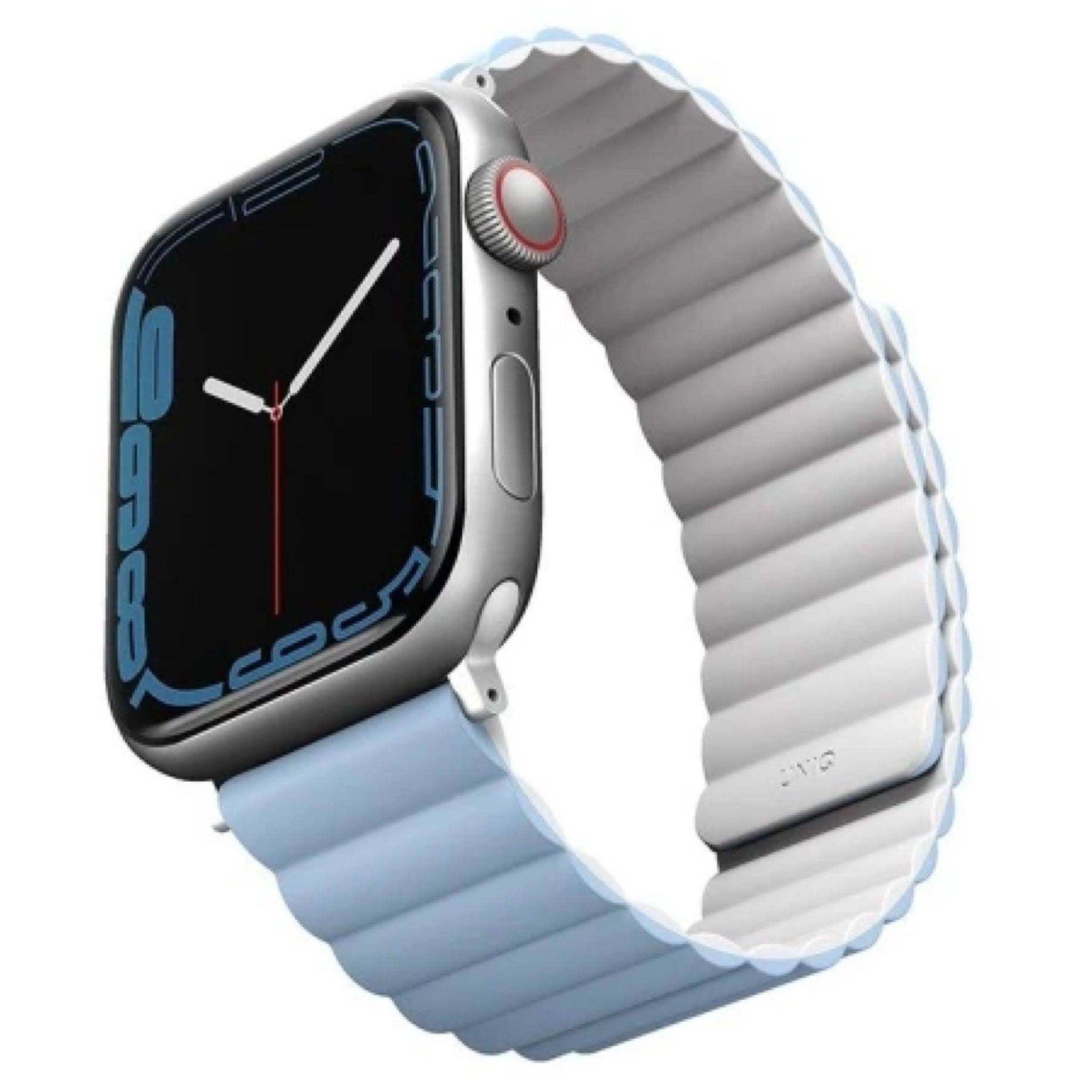 Ремешок Uniq Revix для Apple Watch 41/40/38mm, белый/синий